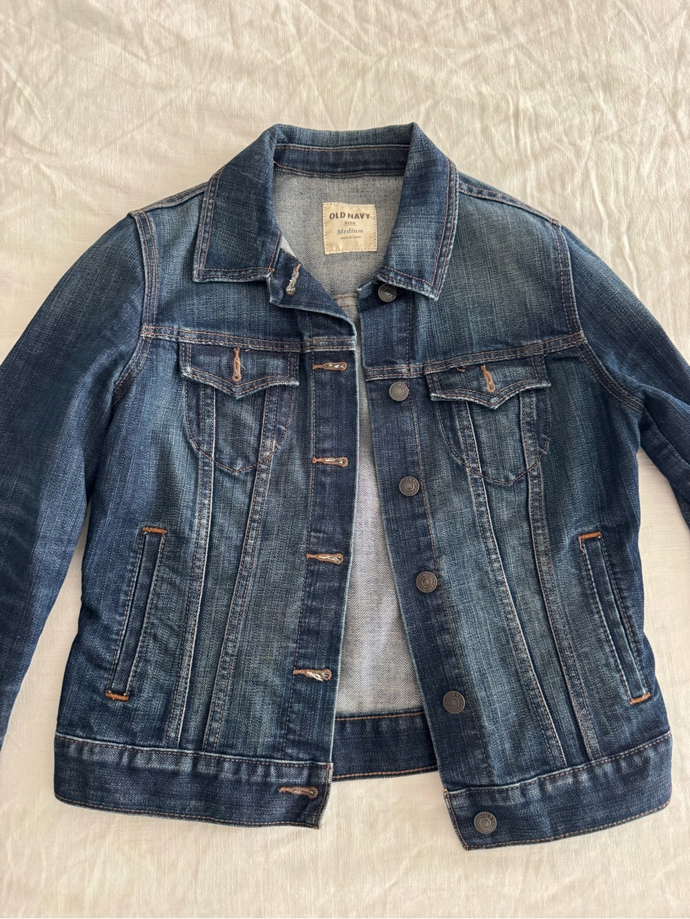 Old Navy Dark Blue Washed Denim Jacket